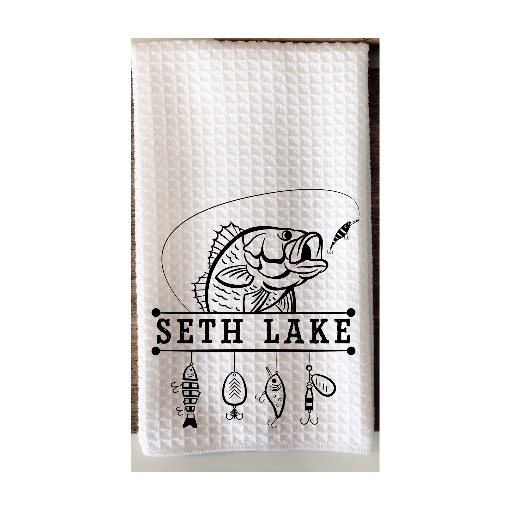 Lure Seth Lake Dish Towel