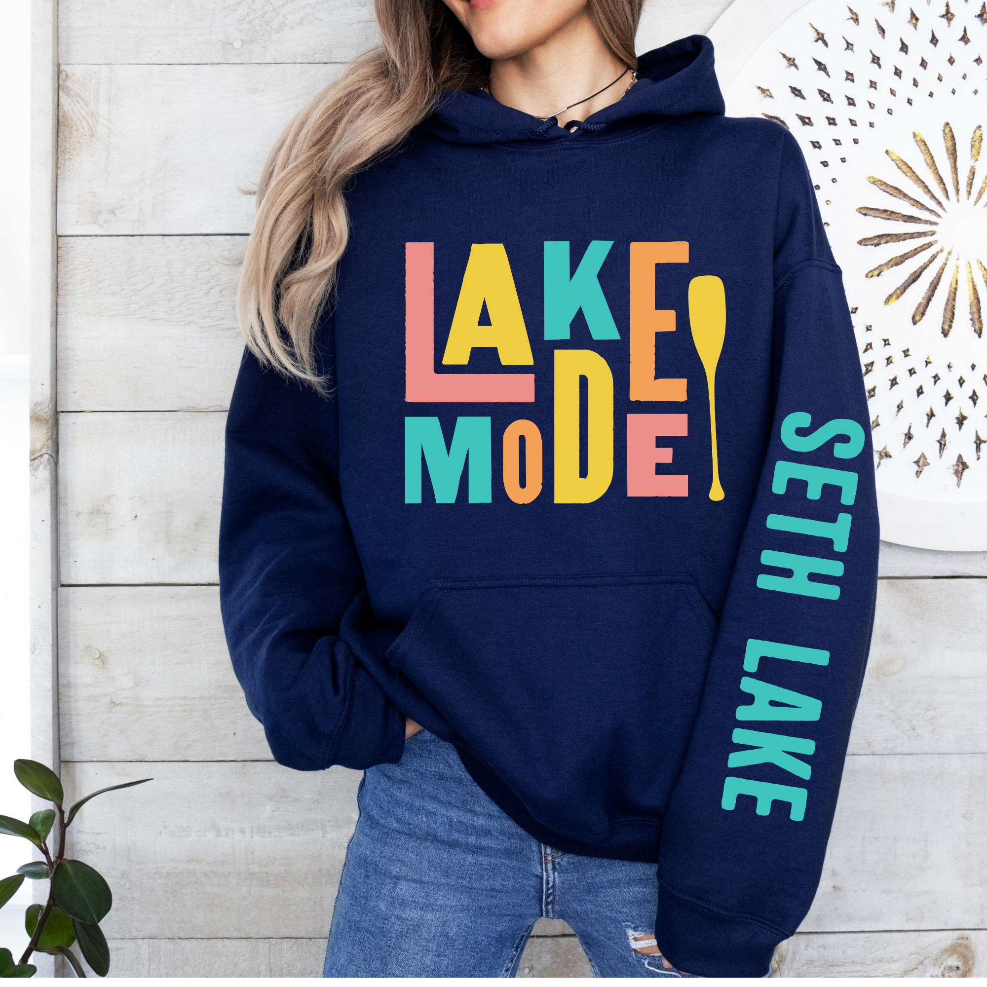 Lake Mode Sunset Seth Lake Hoodie and Crewneck