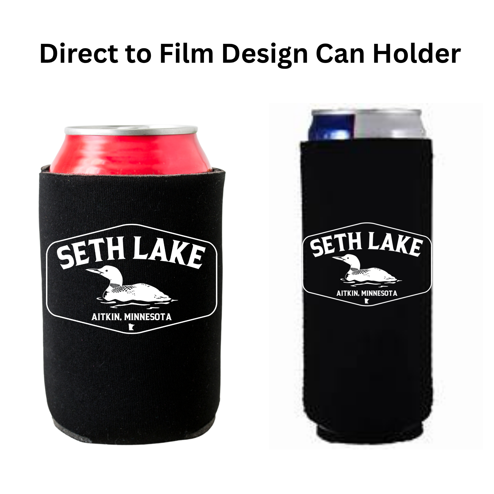 Loon Seth Lake Neoprene Koozie