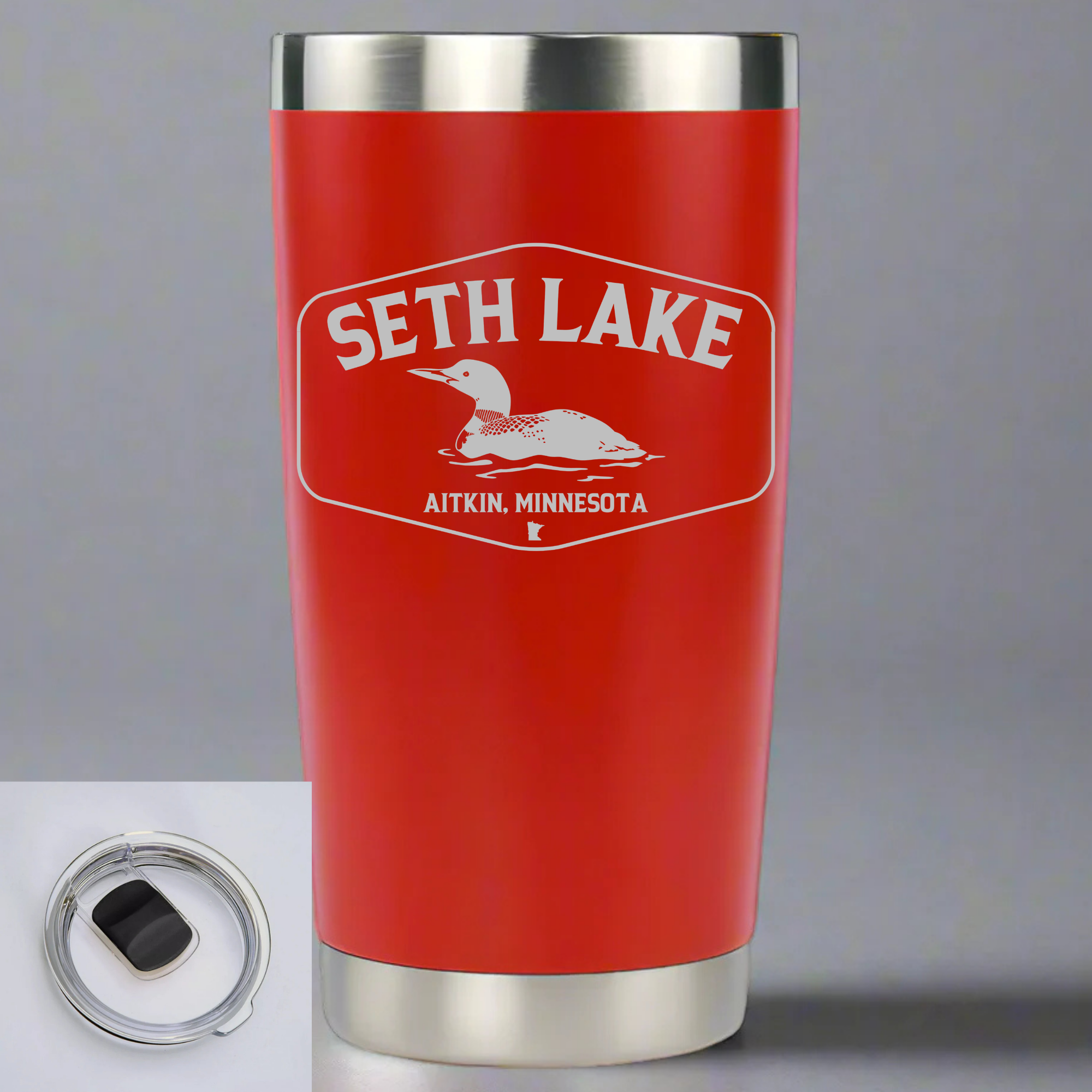 Loon Seth Lake 20 oz. Engraved Tumbler